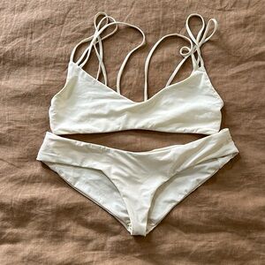 Boys & Arrows White Multi-strap Bikini